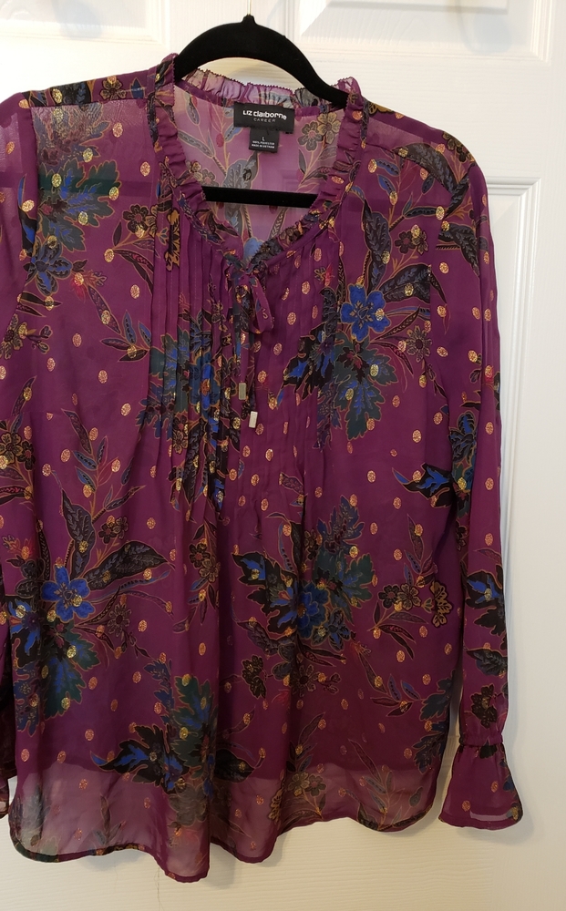 Liz Claiborne Sheer Career Blouse
